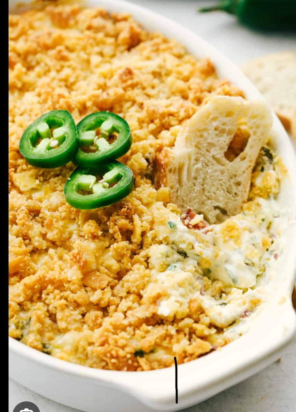 🔥 Jalapeño Popper Dip with Dairy Free Parmesan Butter Crumbs